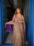 Classic Wine Flared Anarkali Suit with Dupatta