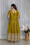 Tulip Designer Cinon Silk Anarkali Suit Set