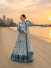 Jenisha White Stylish Anarkali Suit Set