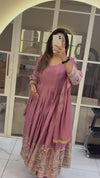 Fawna Pink Anarkali Suit Set with Dupatta
